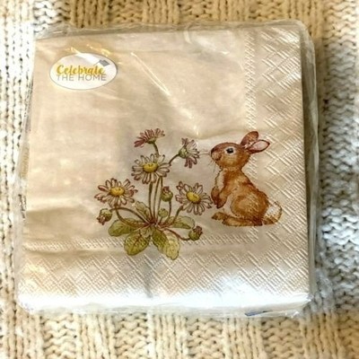 Celebrate the Home Snoopy Little Rabbit Cocktail Beverage Paper Napkins, 40-ct