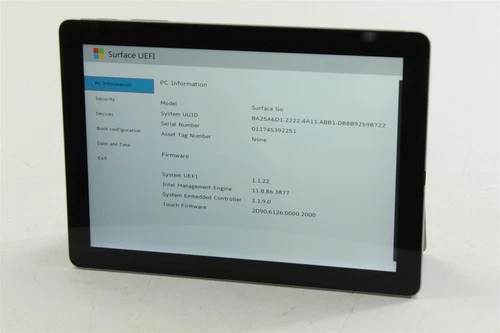 Microsoft Surface Go 1825 1st Gen 10" Pentium 4415Y 128GB SSD 8GB RAM NO OS