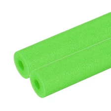 2Pcs 1/2"(12mm)IDx3.3FTx1.38" Pipe Insulation Foam Tube Pool Noodles Green