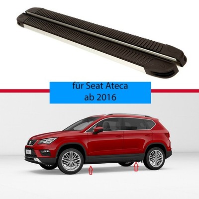 Alu Trittbretter Schweller Flankenschuz für Seat Ateca
