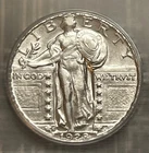 1928-S Standing Liberty quarter, ICG AU-55 details