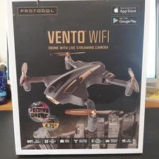 PROTOCOL VENTO WIFI FOLDING DRONE WITH LIVE STREAMING CAMERA - Open Box