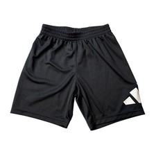Adidas Shorts Kids 6 Black AG10182 Athletic Mesh 3-Bar Logo Performance