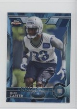 2015 Topps Chrome Mini Rookies Hot Box Blue Diamond Refractor Alex Carter 0f8
