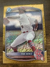 2025 Bowman - Chrome Prospects Tink Hence #BCP-101 Gold Shimmer Refractor /50...
