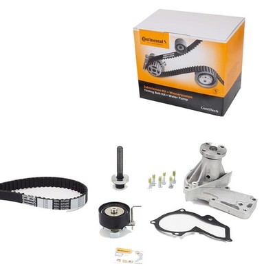 CONTINENTAL WASSERPUMPE + ZAHNRIEMENSATZ passend für FORD C-MAX FIESTA FOCUS
