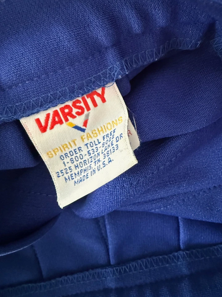 Disfraz VARSITY Azul Plisado Animadora Falda Niña 6-15/26" Cintura X 16" Largo Foto 2 de 3