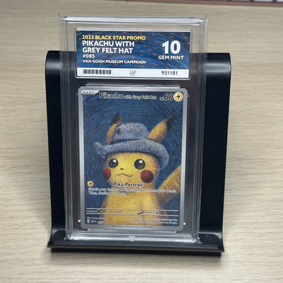 Pikachu With Grey Felt Hat SVP 085 Van Gogh Museum Promo ACE 10