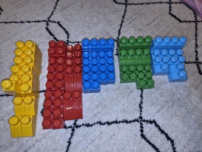 Mega Blocks 86 Pieces red blue yellow green large building blocks