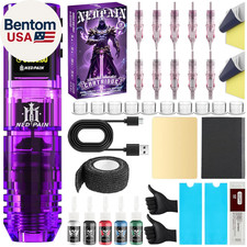 Adjustable Wireless Tattoo Machine Pen Set, 1.47 Inch Screen, 1600Mah, 10V/10000