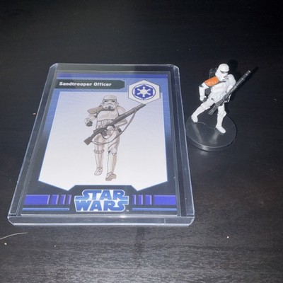WOTC Star Wars Miniatures IE Sandtrooper Officer 18/40 with Card