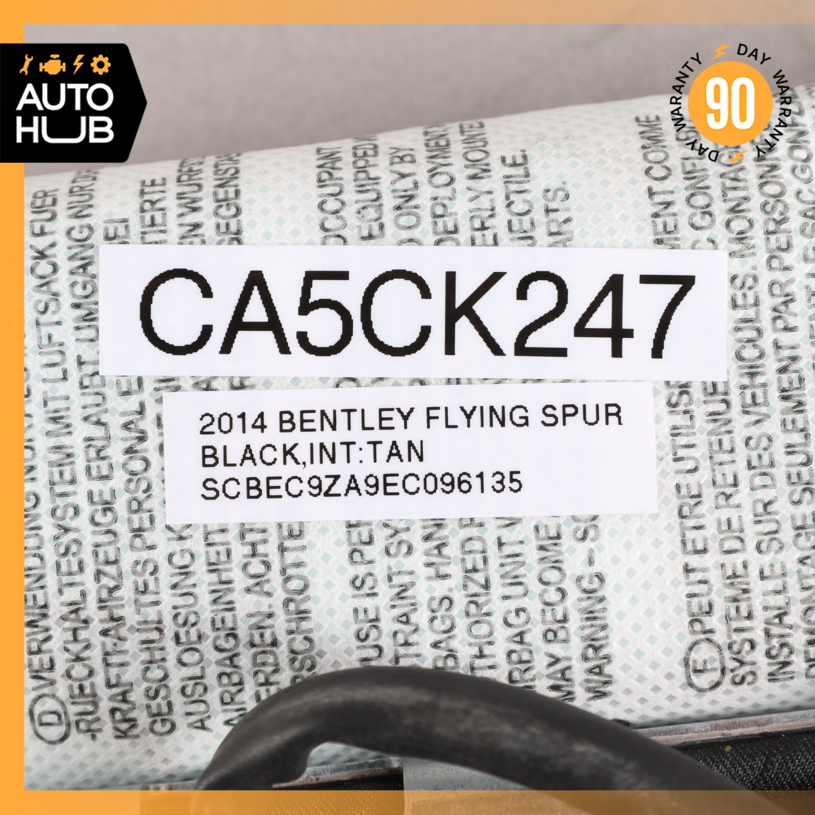 14-20 Bentley Flying Spur Seat Airbag Air Bag SRS Rear Left 4H0880441B OEM 40k