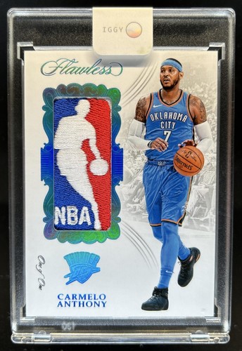 2017-18 Panini Flawless Carmelo Anthony Logoman Patch #1/1 Thunder