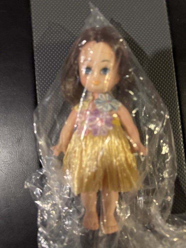 Vintage 7-inch Hawaiian Hula Dancer Doll Likely Manufactured by Eugene Doll Co