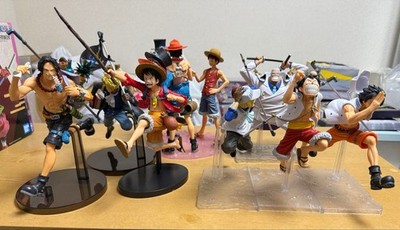 One Piece Figure Dream Collection Ace Sabo Luffy Garp 10 Figure Lot Set