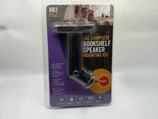 NEW The Complete Bookshelf Speaker Mounting Kit AB2 Black Wall & Ceiling Mount