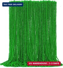 EOBOH 12PCS St Patricks Day Necklace, St Patricks Day Beads Necklace Accessory S
