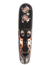 Tribal Tiki Mask 20" w/ Turtles - Primitive Art wib370650b