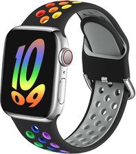 Sport Band for Apple Watch 38 to 49mm Soft Silicone Replacement Strap