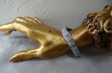 RARE ANTIQUE SIGNED OSTBY BARTON TITANIC ORNAMENTAL STERLING FILIGREE BRACELET!