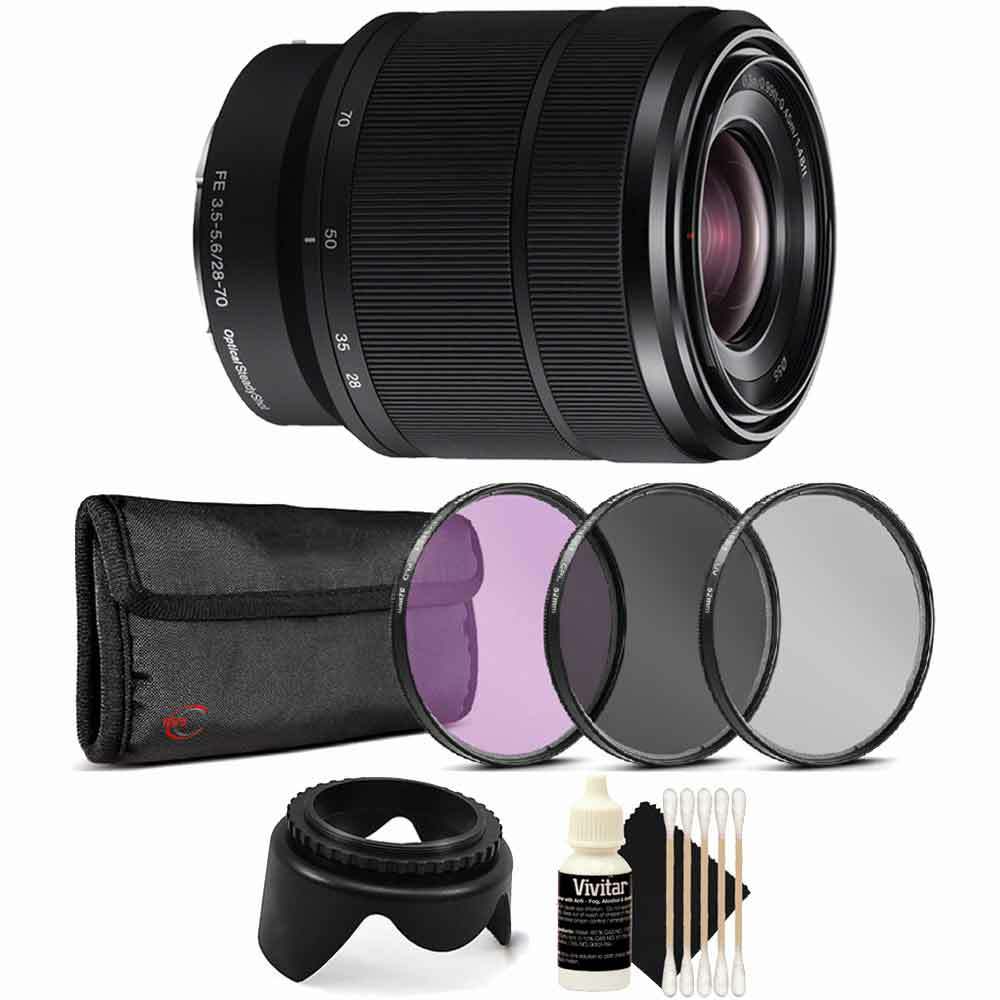 Sony 2870mm f/3.55.6 FE OSS SEL Lens EMount with Accessory Bundle
