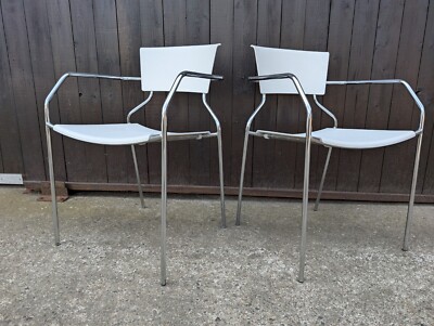 Vintage Stacking Chair Kare Italy Chair Chrome Post Modern Design 80s 1/6