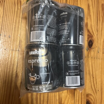 Lavazza Espresso Ground Coffee Blend Medium Roast 8-Oz Cans Pack of 4 3/1/26
