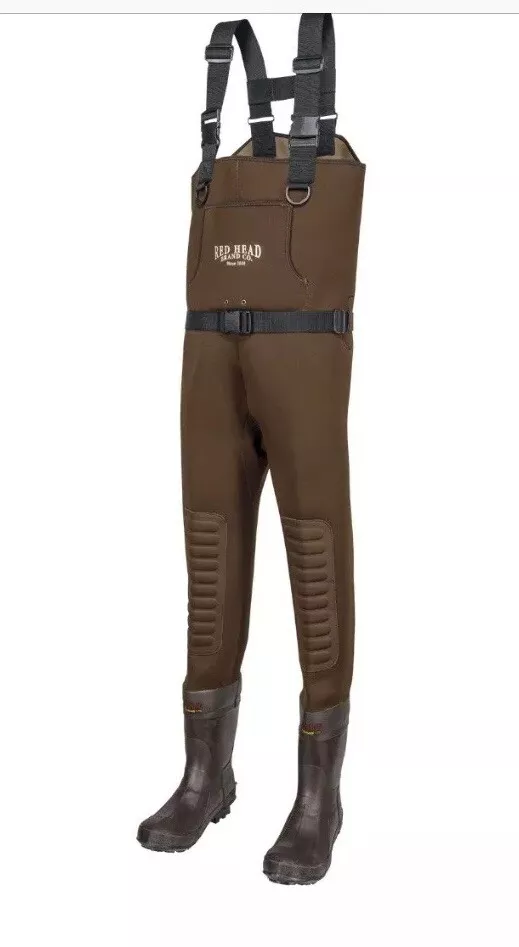 RedHead Classic Series II Brown Neoprene Boot-Foot Waders for Men Size 7