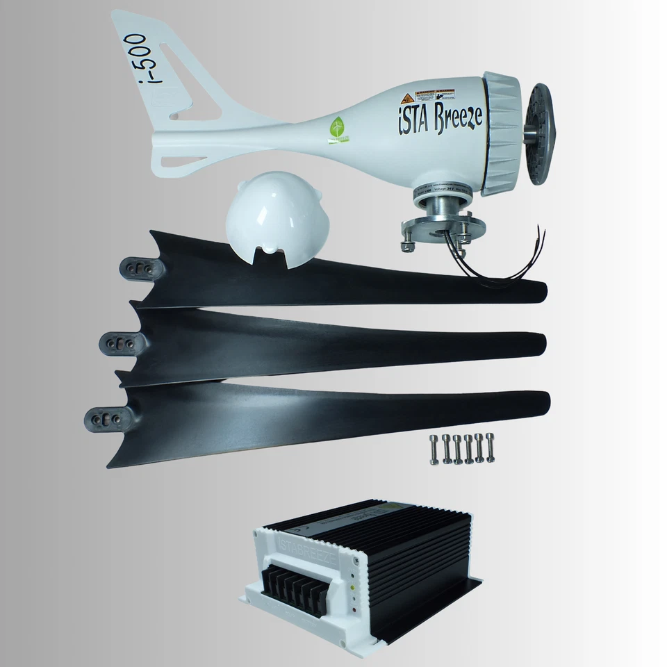 i-500W 12V/24V Windkraftanlage Generator iSTA-BREEZE - Bild 3 von 4