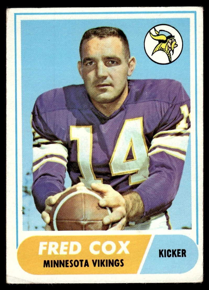 1968 TOPPS FRED COX MINNESOTA VIKINGS #107