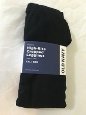 NWT Old Navy Women's High Rise Jersey Cropped Leggings Pants Black U pick