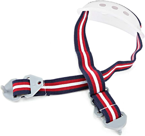 Universal Hard Hat Chin Strap Safety Construction White Elastic Strap Detachable - Picture 4 of 12