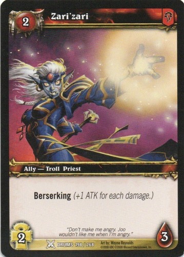 WOW World Of Warcraft CCG Drums Of War 2008 Individual Trading Cards - Picture 111 of 141