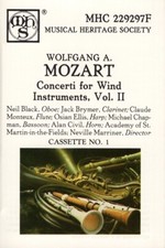 2 x Cassette Tape Set Neville Marriner - Mozart Concerti Wind Instruments II MHS
