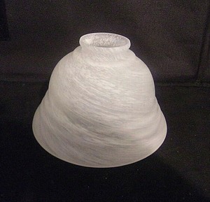vintage white glass lamp shade