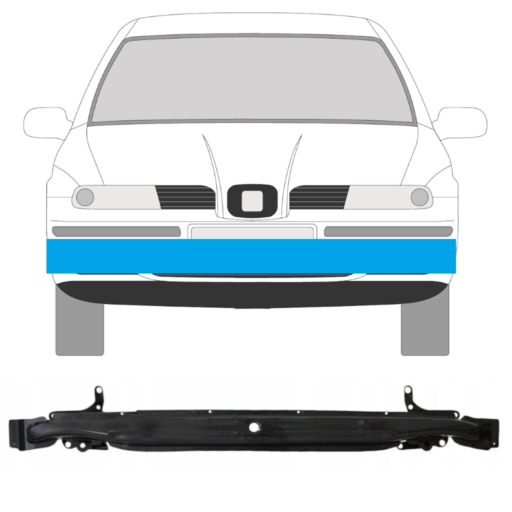 SEAT LEON SEAT TOLEDO 1998-2006 FRONT BUMPER REINFORCER CROSS MEMBER CRASH BAR