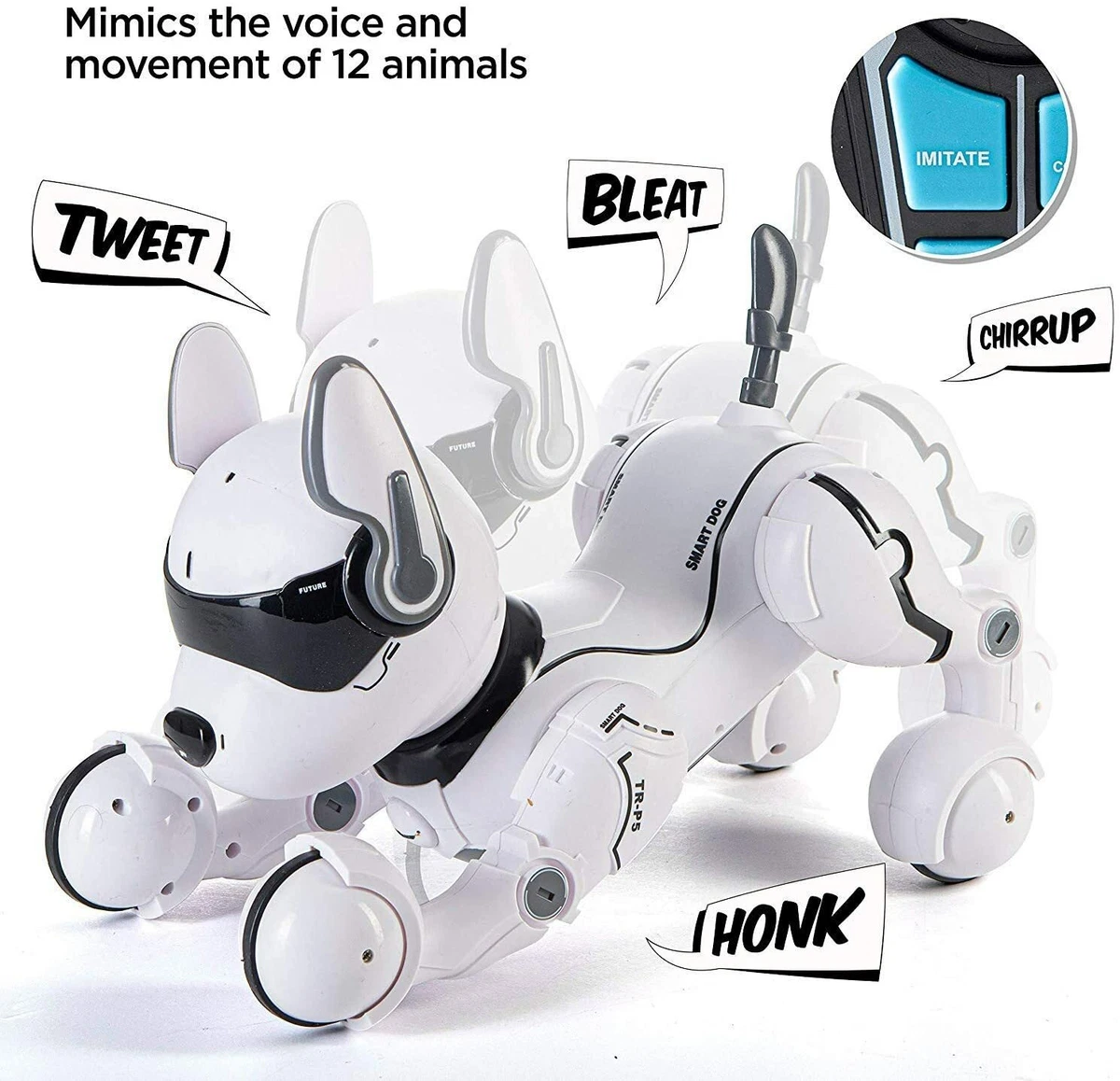 Top Race Remote Control Robot Dog Toy for Kids, Interactive & Smart Da