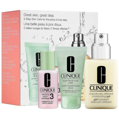 CLINIQUE DRAMATICALLY DIFFERENT MOISTURIZING GEL 4.2 OZ CLARIFYING LOTION SOAP