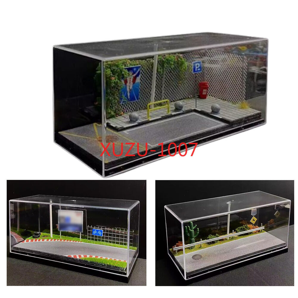1:64 Diorama Light-Up Parking Garage for Model Car Storage Display