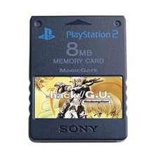 Dot hack G.U. Redemption PS2 Official Memory Card 100 Unlocked Saves