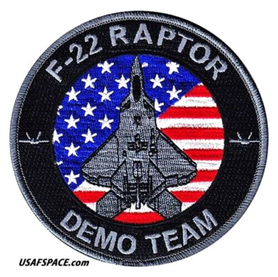 USAF -F-22- RAPTOR -DEMO TEAM-Langley AFB, VA-ORIGINAL AIR FORCE