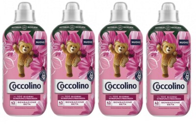 4x Coccolino Sensazione Seta Konzentrierter Weichspüler Seide 42 Wäschen 980ml