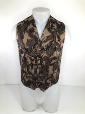 WAH MAKER - PAISLEY Mens Sm. Western Frontier METAL BUTTON Vest