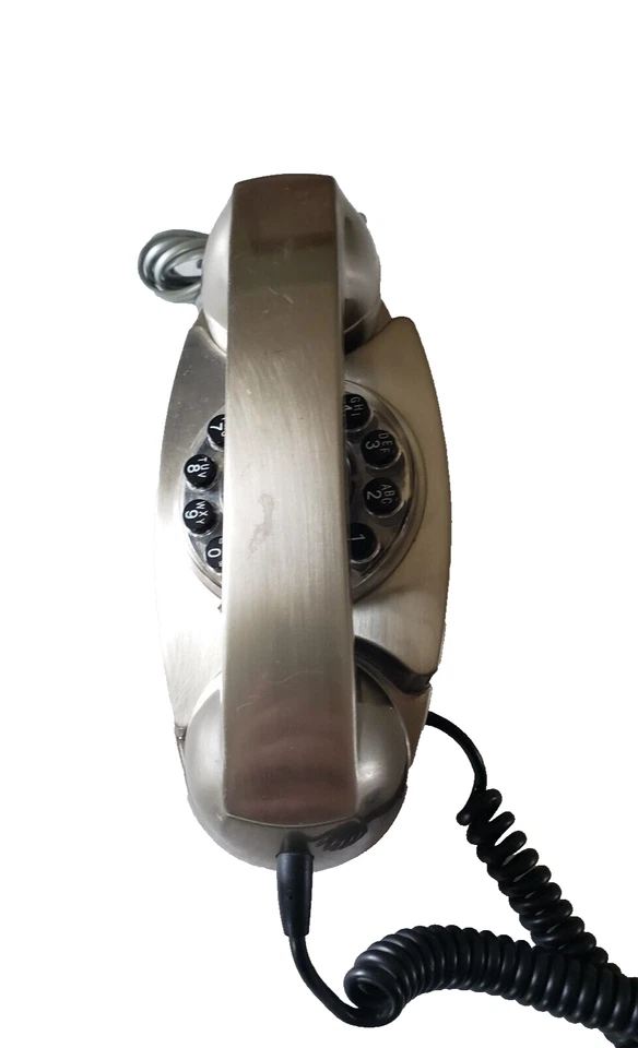 Crosley Princess Desk Phone CR59 Brush Chrome Color - Image 4 of 4