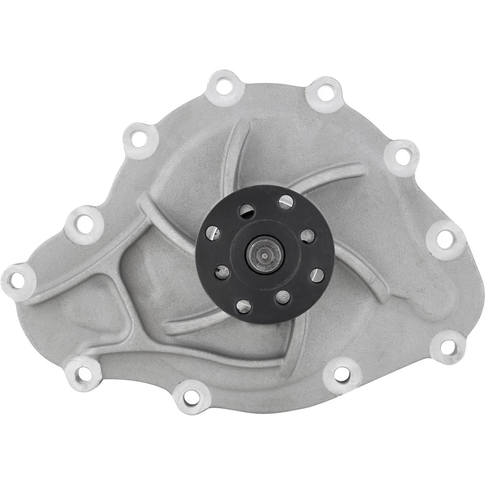 Bomba de agua mecánica de alto flujo, satinada, se adapta a Pontiac 1969-1979 Foto 3 de 4