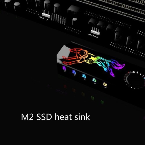 M2 ARGB SSD Heatsink 5V 3Pin M.2 2280 Drive Hard Disk Heat Cooler - Afbeelding 7 van 8