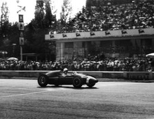 Stirling Moss Cooper T51 Climax 1st position action Formula 1 1959 Old Photo 2