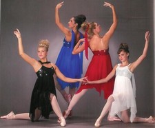 Child Small BLACK Lyrical Dress Ballet Dance Costume TAKE MY BREATH