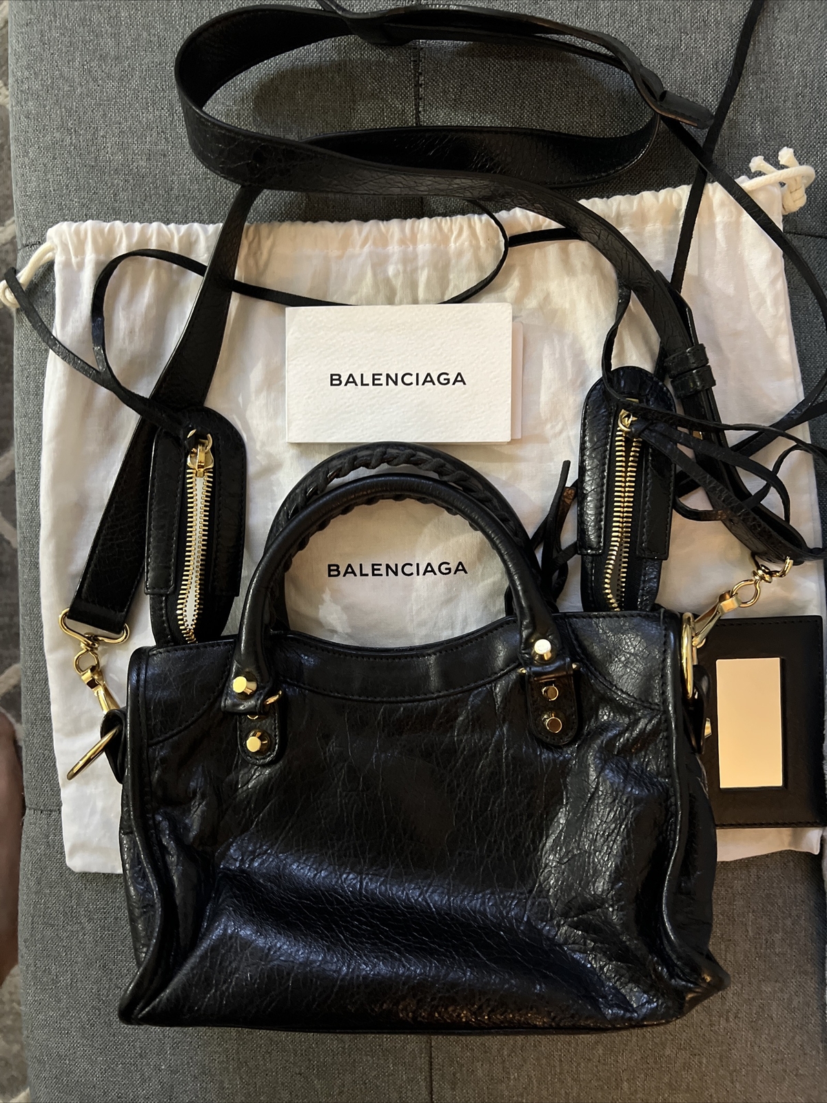 balenciaga mini city bag look alike