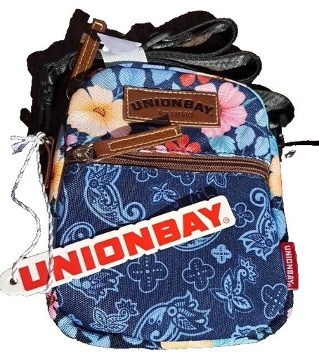 Unionbay Blue Floral Polka Dot Backpack With Tassel Accents  display picture 1
